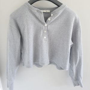 Wilfred Free Cropped Sweater, Grey, Small